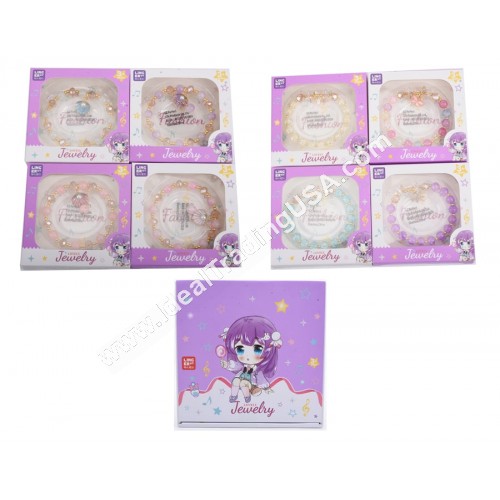 Crystal Beading Bracelet Set (48dz/box)