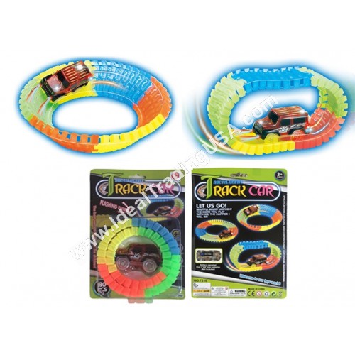 B/O Car Track Glow in the Dark Blister Card (72pcs/box)