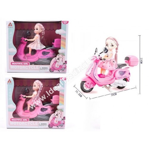 B/O Stunt Motorcycle w/Doll (24pcs/box)