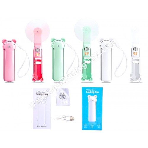3in1 Folding Fan w/3 wind speed (100pcs/box)
