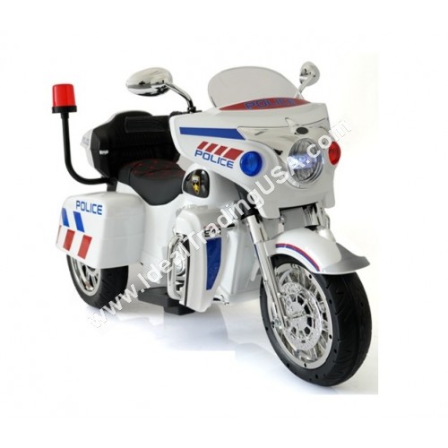 R/C Police Ride On Motorcycle w/leather seat 12V 4.5AH (1pcs/box)