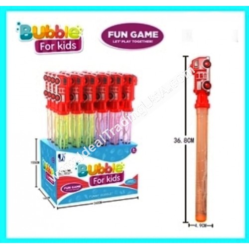 Fire Truck Bubble Wand (4DP/Master Box) (24pcs/DP)