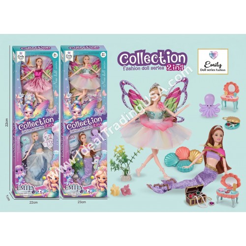 2in1 Fashion Doll (12pcs/box)