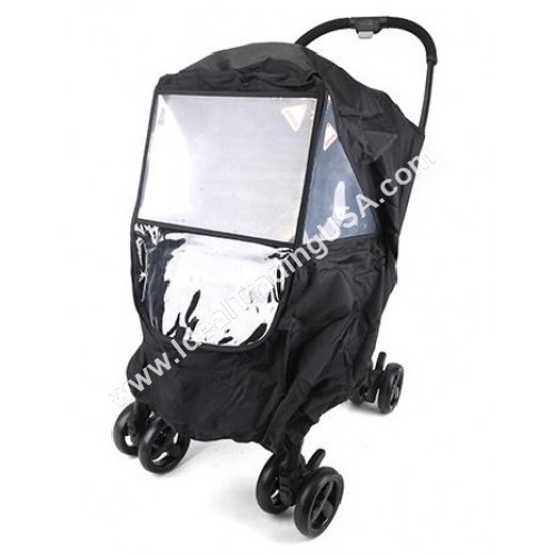 Stroller Rain Cover-Plain Black (12pcs/box)