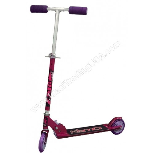 Two Wheel Scooter w/ Lights 6pcs/box (Pink)