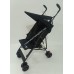 "VOYAGER" Two Position Stroller with Rounded canopy, black Frame (4pcs/box) CBF: 4.4 WT: 43.85lbs