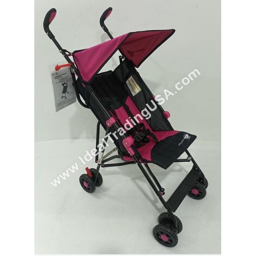 "VOYAGER" Two Position Stroller with Rounded canopy, Pink Frame (4pcs/box) CBF: 4.4 WT: 43.85lbs