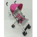 Urban Gear Two Position Stroller with Rounded canopy, pink Frame (4pcs/box)  CBF: 4.4 WT: 43.85lbs