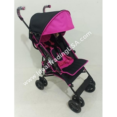 "TRAVELER" Two Position Stroller with Rounded Extended Canopy Bumper,Basket and Foam Handleds,Silver Frame (4pcs/box) CBF: 5.01 WT: 48.22lbs