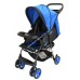 Easyrider Multiposition one hand fold Compact Stroller w/round Canopy& basket Blue (2pcs/box) CBF: 3.06 WT: 24.99lbs