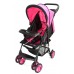 Easyrider Multiposition one hand fold Compact Stroller w/round Canopy& basket Pink (2pcs/box) CBF: 3.06 WT: 24.99lbs