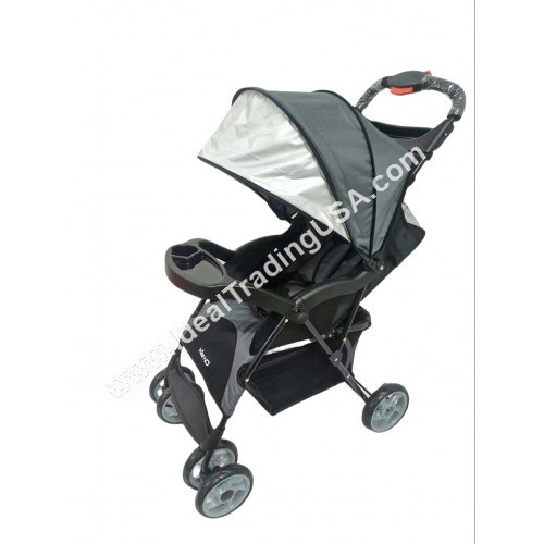 Easyrider Multiposition one hand fold Compact Stroller w/round Canopy& basket Black(1pcs/box) CBF: 2.4 WT: 14 lbs