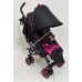 Urban Gear Rider light weight 4positions aluminium stroller w/black frame, quilted padding & large canopy pink (1pcs/box)