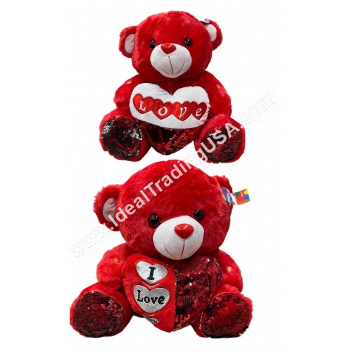 Teddy Bear Red 24" (6pcs/box)