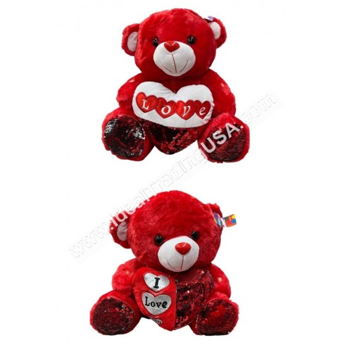 Teddy Bear Red 10" (48pcs/box)