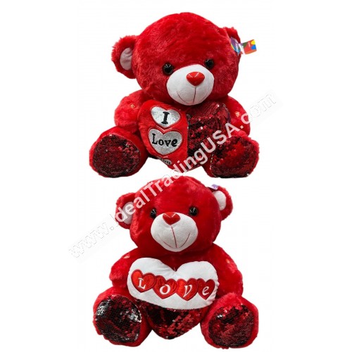 Teddy Bear Red 16" (16pcs/box)