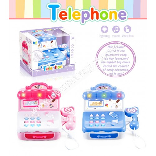 Telephone Cash Register w/lights&music (36pcs/box)