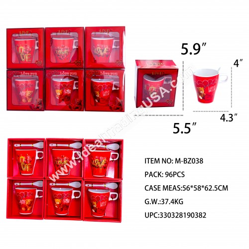 Valentine's single mug Set (96pcs/box)