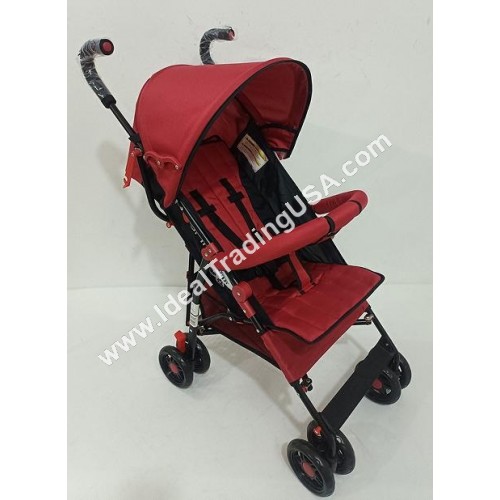 "TRAVELER" Two Position Stroller with Rounded Extended Canopy Bumper,Basket and Foam Handleds,Silver Frame (4pcs/box) CBF: 5.01 WT: 51.63 lbs